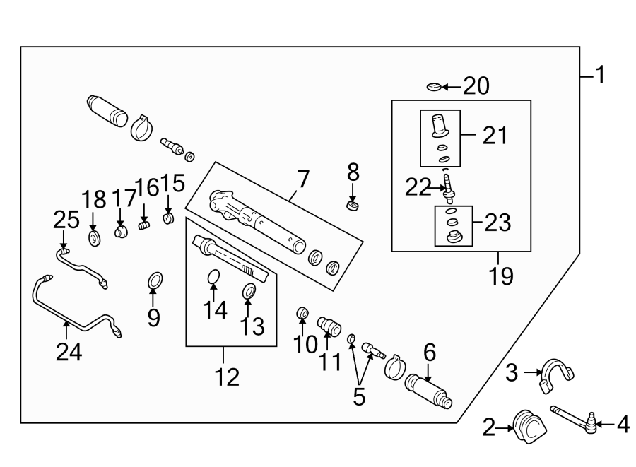 Diagram STEERING GEAR & LINKAGE. for your 2005 Toyota Tundra 4.7L V8 A/T 4WD Base Standard Cab Pickup Fleetside 