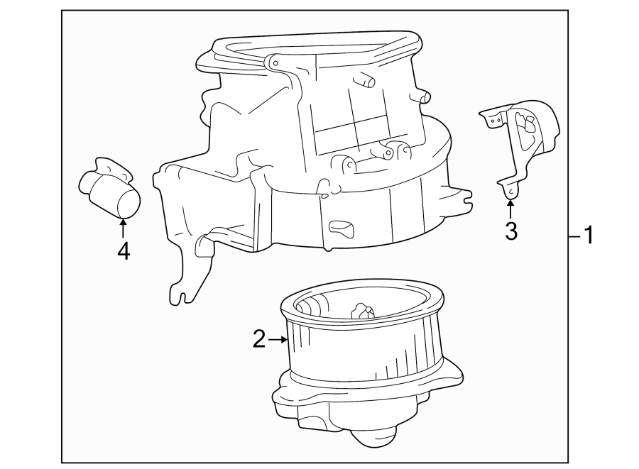 Diagram AIR CONDITIONER & HEATER. BLOWER MOTOR & FAN. for your Toyota 4Runner  