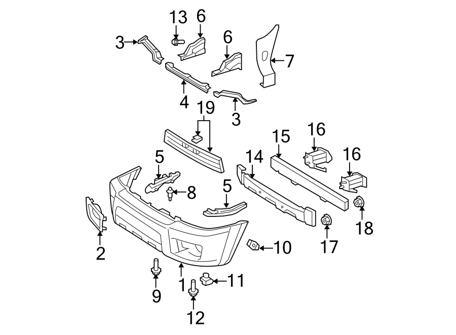 Diagram FRONT BUMPER. BUMPER & COMPONENTS. for your 2003 Toyota Corolla   