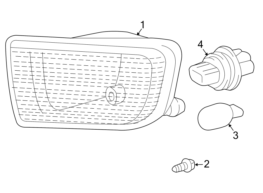 Diagram FRONT LAMPS. SIGNAL LAMPS. for your 2001 Toyota 4Runner   