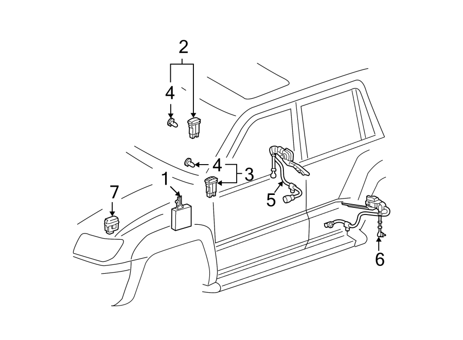 Diagram RIDE CONTROL COMPONENTS. for your 2002 Toyota Avalon  XL Sedan 