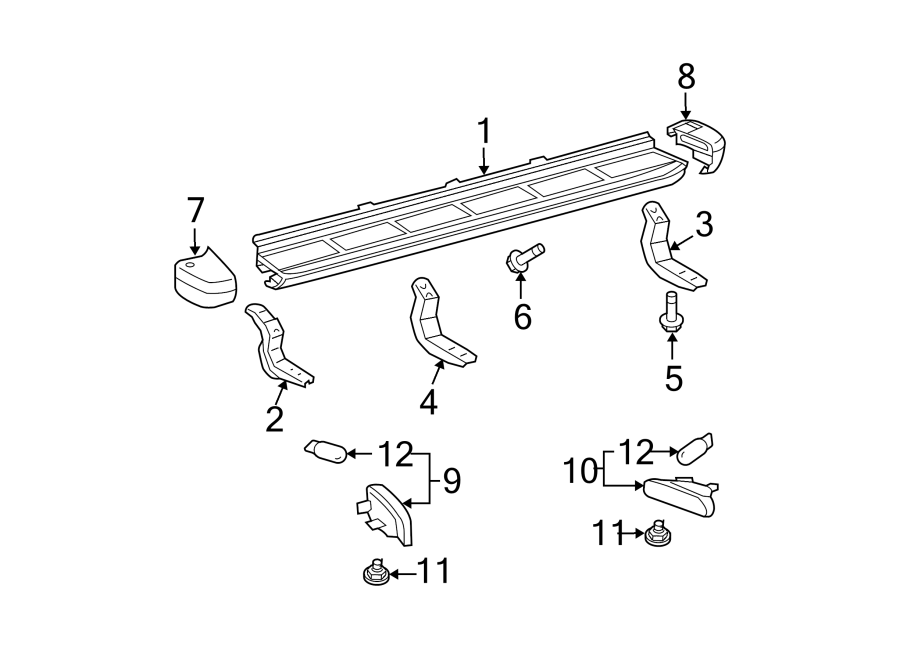 Diagram PILLARS. ROCKER & FLOOR. RUNNING BOARD. for your 2010 Toyota Camry   