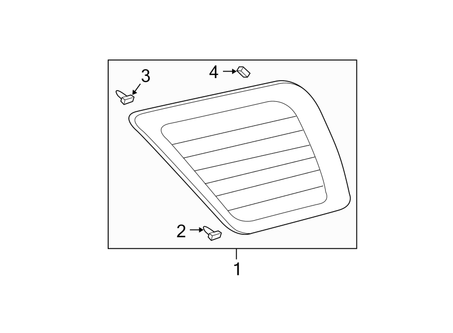 Diagram QUARTER PANEL. GLASS. for your 1998 Toyota Paseo   