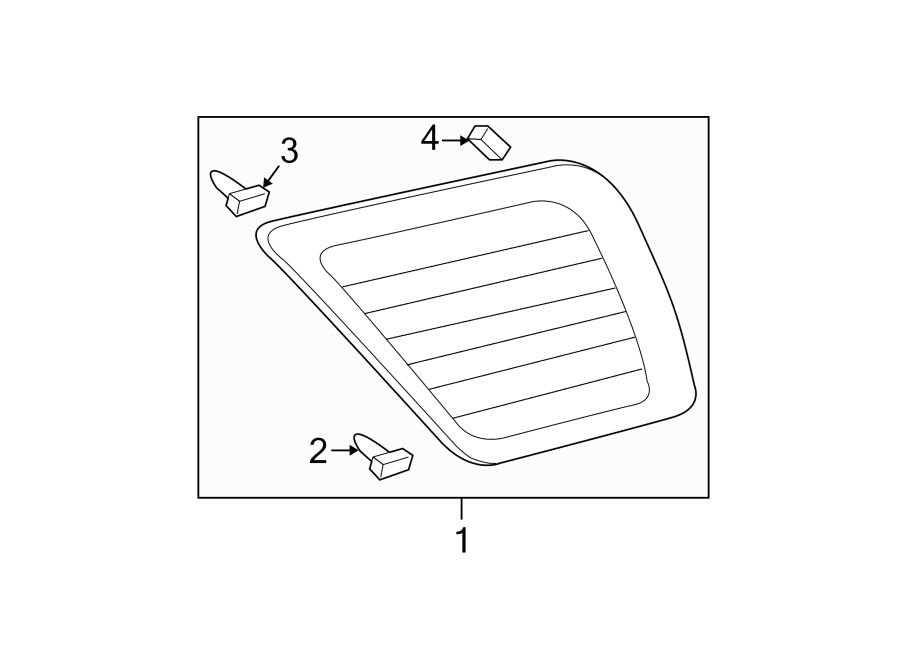 Diagram QUARTER PANEL. GLASS. for your 1998 Toyota Paseo   