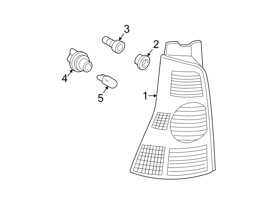 Diagram REAR LAMPS. TAIL LAMPS. for your 2001 Toyota Avalon  XL Sedan 