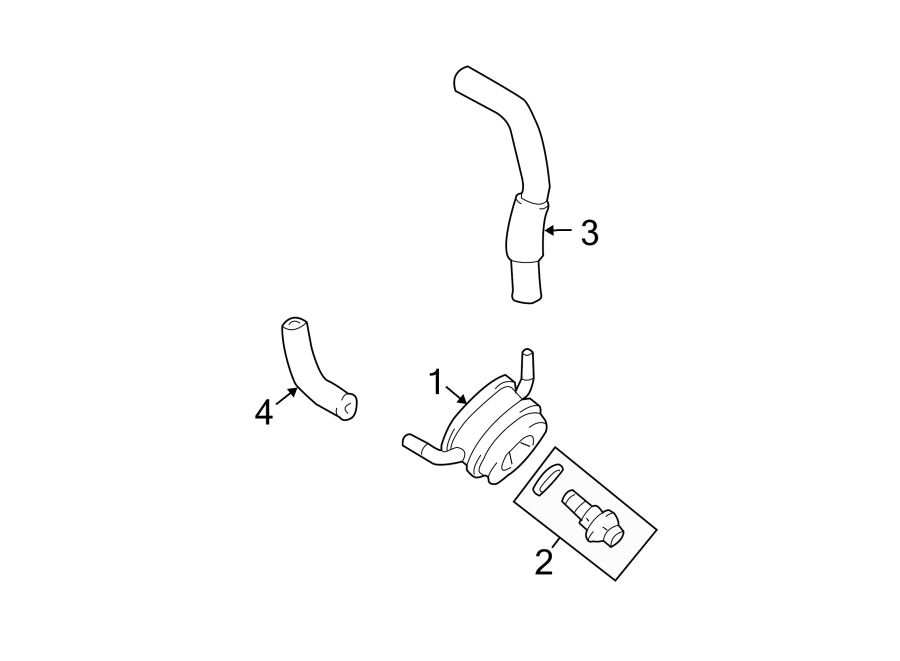 Diagram ENGINE OIL COOLER. for your 2019 Toyota 4Runner  SR5 Premium Sport Utility 