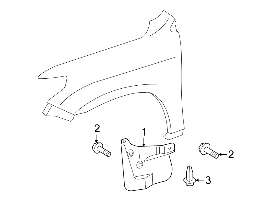 Diagram FENDER. EXTERIOR TRIM. for your Toyota Land Cruiser  