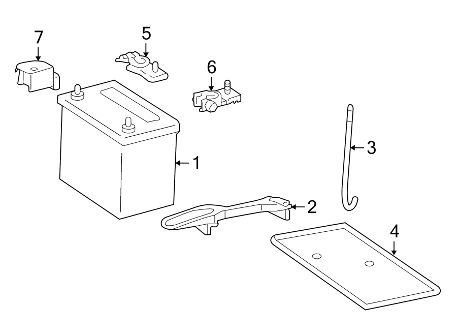 Diagram BATTERY. for your 2021 Toyota Corolla  XLE Sedan 