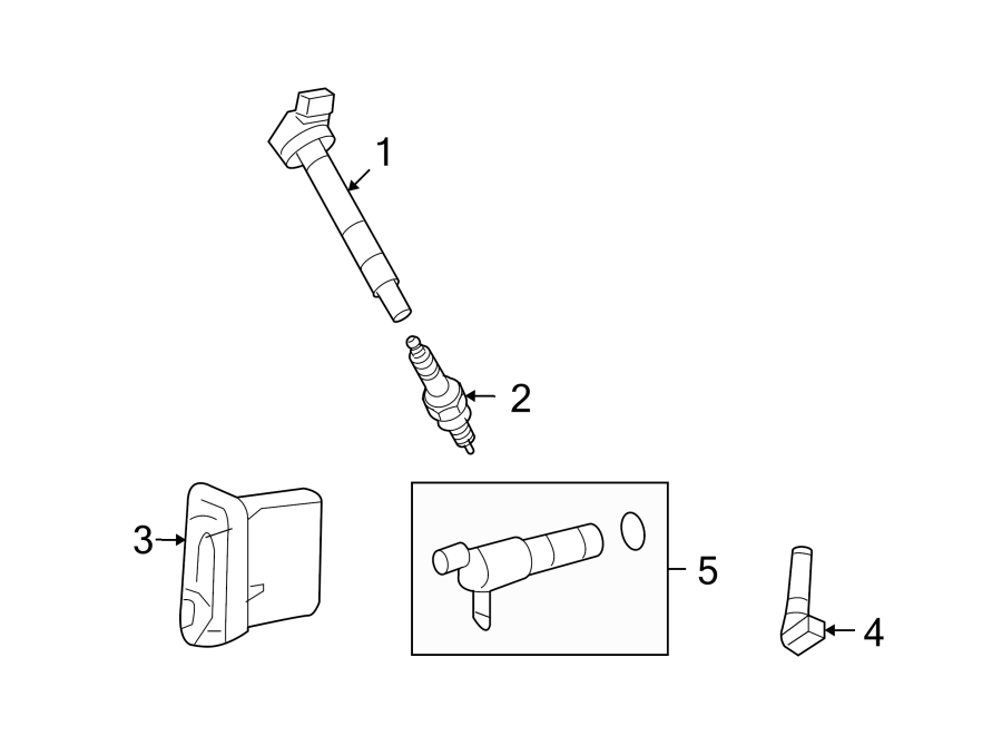 Diagram IGNITION SYSTEM. for your 2012 Toyota Tundra 5.7L i-Force V8 A/T RWD Base Extended Cab Pickup Fleetside 