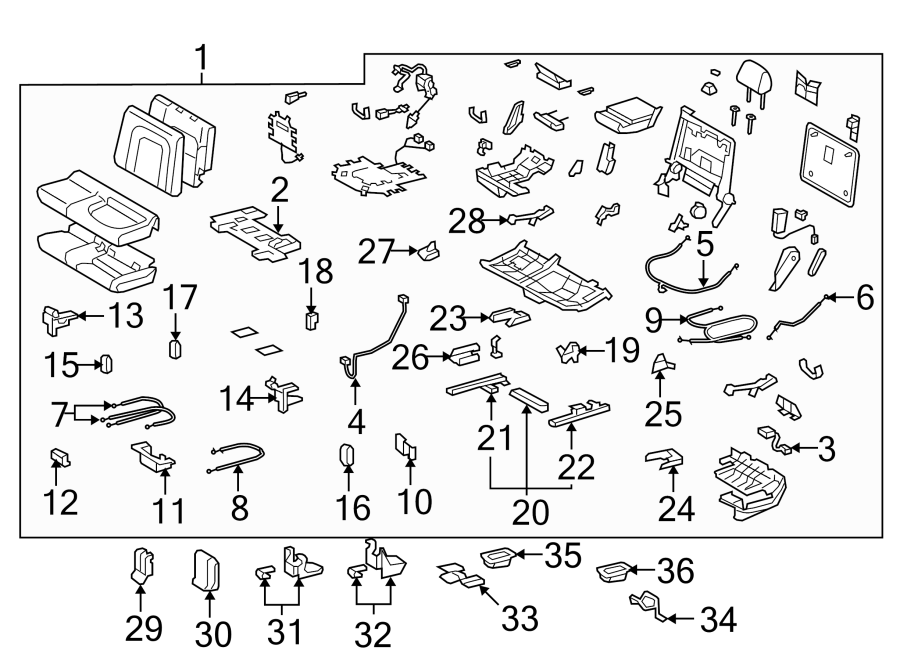 Toyota Land Cruiser Seat Track (Rear). DRIVER SIDE, HARDWARE ...