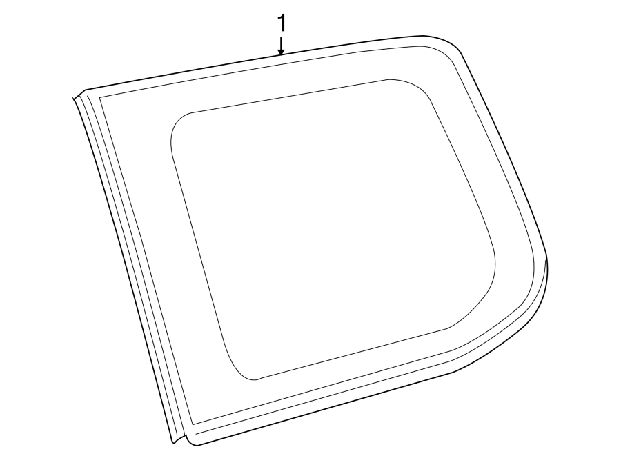 Diagram QUARTER PANEL. GLASS. for your Toyota Land Cruiser  