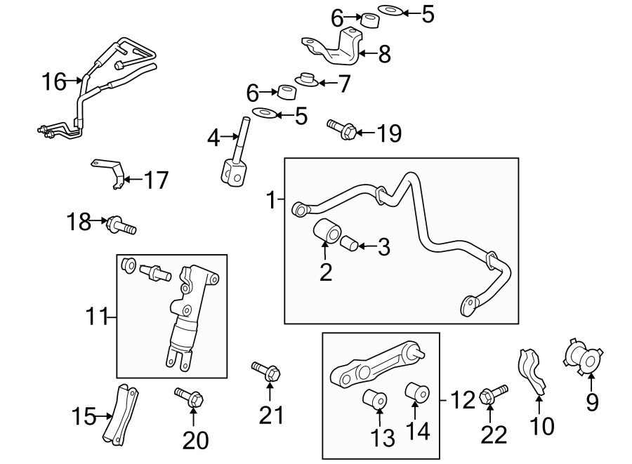 Diagram REAR SUSPENSION. STABILIZER BAR & COMPONENTS. for your 2003 Toyota Tacoma 2.4L A/T RWD Base Standard Cab Pickup Stepside 