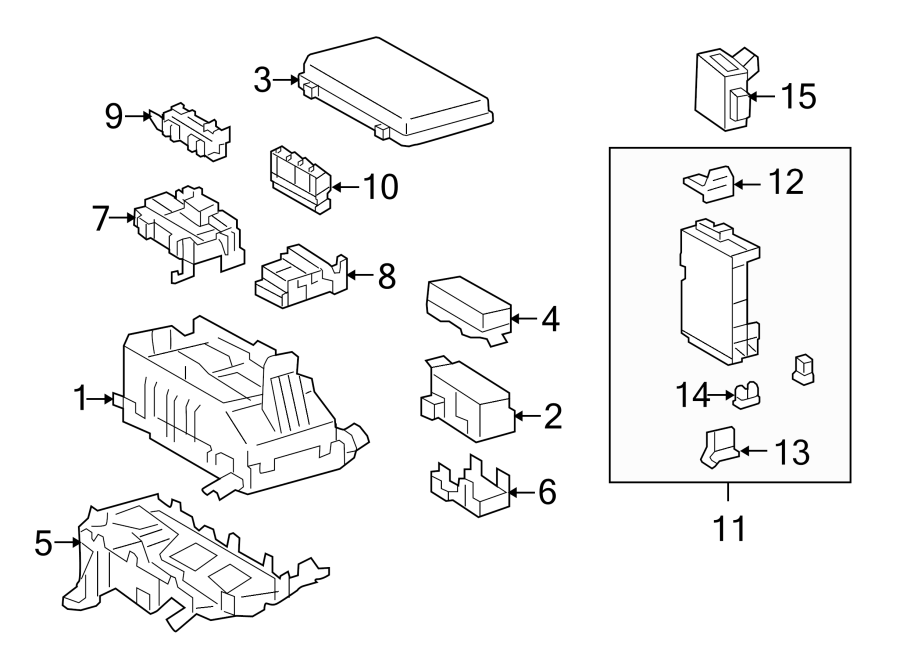 Diagram ELECTRICAL COMPONENTS. for your 1991 Toyota Corolla   