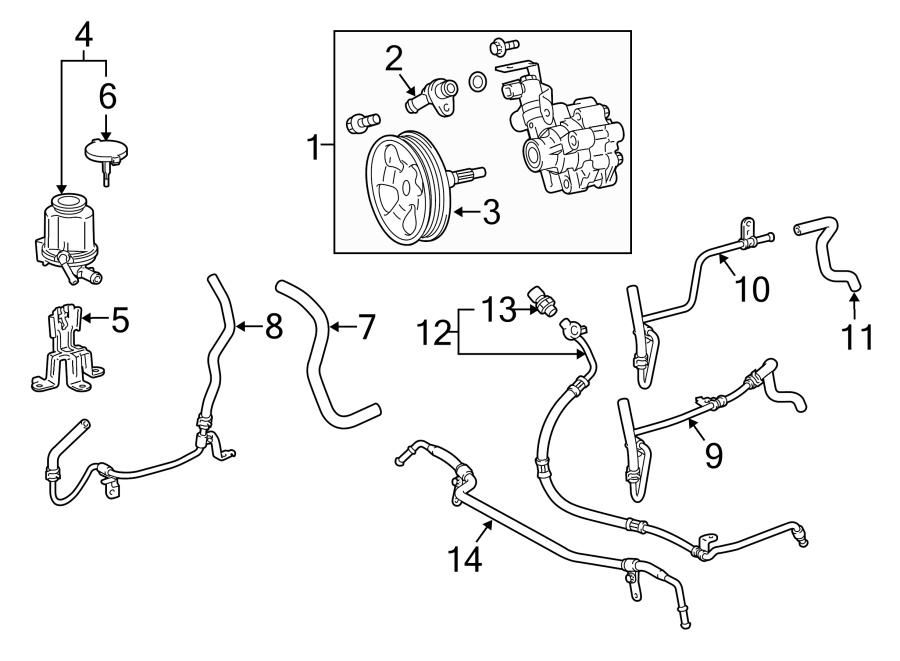 Diagram STEERING GEAR & LINKAGE. PUMP & HOSES. for your Toyota 4Runner  