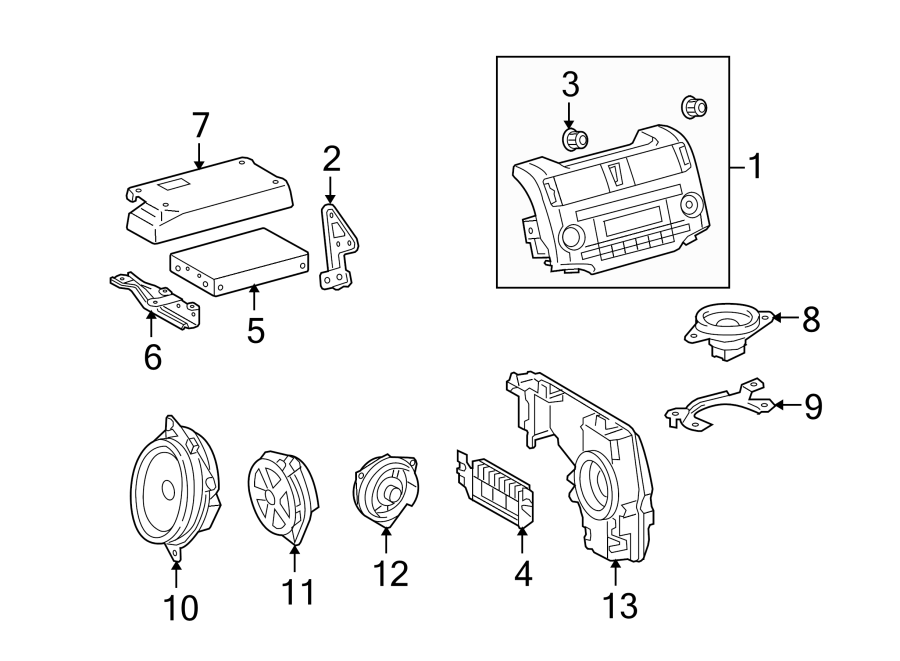 Diagram INSTRUMENT PANEL. SOUND SYSTEM. for your 2019 Toyota Corolla  LE Eco Sedan 