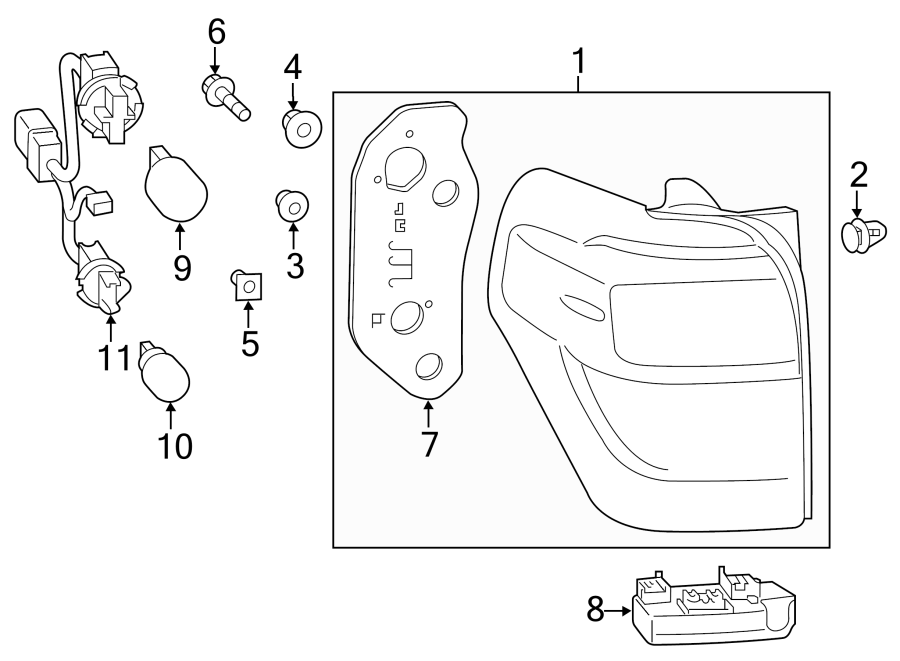 Diagram REAR LAMPS. TAIL LAMPS. for your Toyota 4Runner  