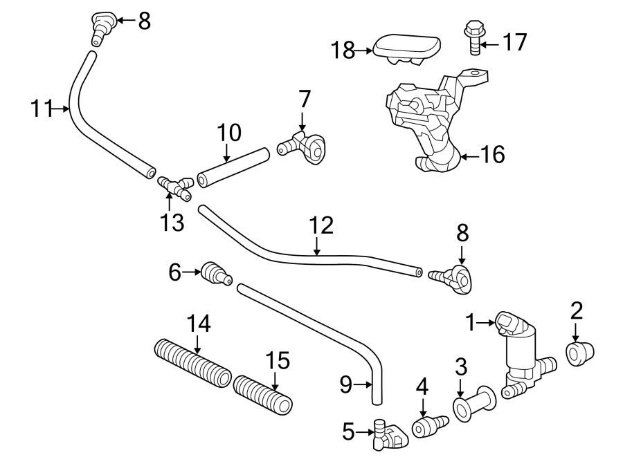 Diagram FRONT LAMPS. WASHER COMPONENTS. for your 2021 Toyota Avalon 2.5L A/T FWD LIMITED SEDAN 