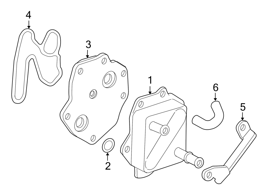 Diagram OIL COOLER. for your 2010 Toyota Tundra 5.7L i-Force V8 FLEX A/T RWD Platinum Crew Cab Pickup Fleetside 