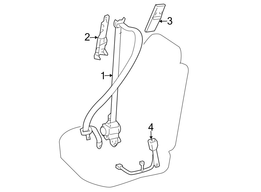 Diagram RESTRAINT SYSTEMS. FRONT SEAT BELTS. for your Toyota Land Cruiser  