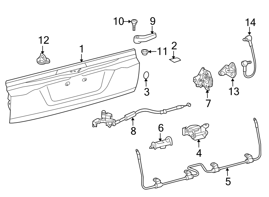 Diagram GATE & HARDWARE. for your 2004 Toyota Avalon   