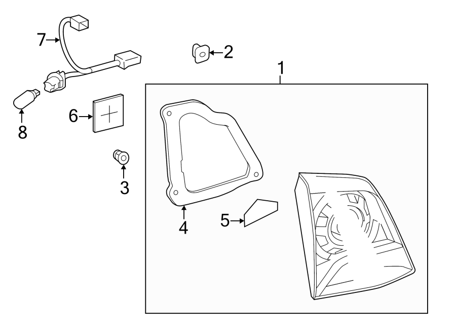 Diagram REAR LAMPS. BACKUP LAMPS. for your 2010 Toyota Tacoma 4.0L V6 M/T RWD Pre Runner Extended Cab Pickup Fleetside 