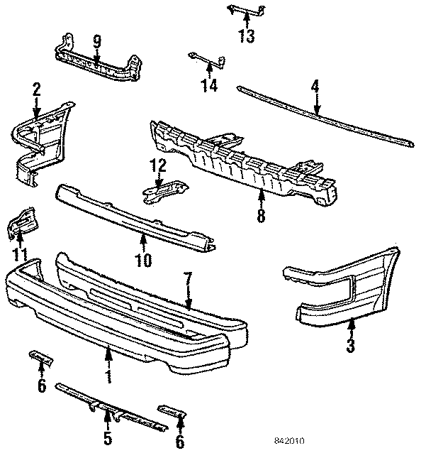 Diagram FRONT BUMPER. BUMPER & COMPONENTS. for your 1986 Toyota Cressida   