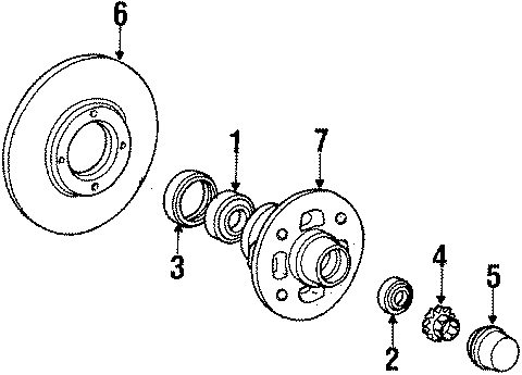 Diagram WHEELS & FRONT SUSPENSION. for your 2022 Toyota Corolla   