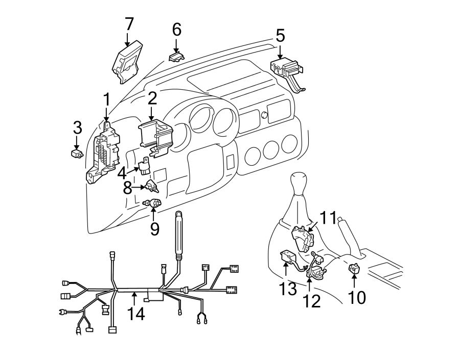 Diagram ELECTRICAL COMPONENTS. for your 2023 Toyota Venza   