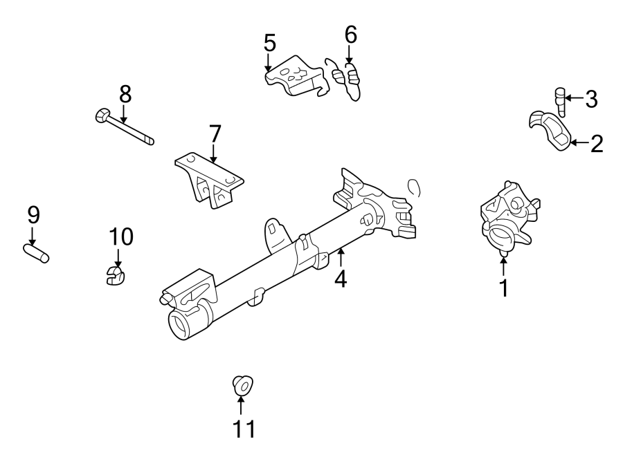 Diagram STEERING COLUMN. HOUSING & COMPONENTS. for your 2022 Toyota 4Runner 4.0L V6 A/T RWD Limited Sport Utility 