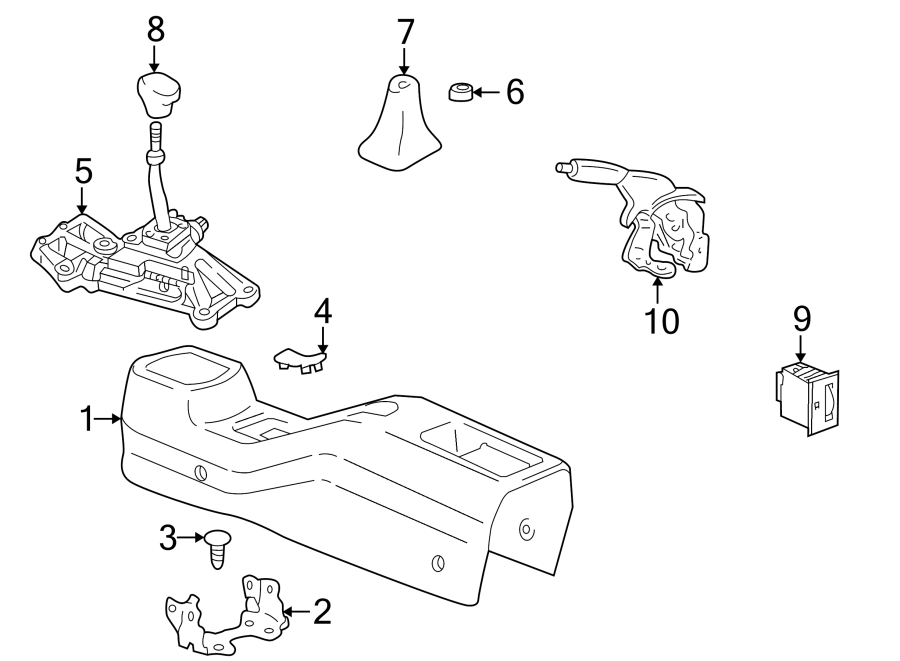 Diagram CONSOLE. for your 2002 Toyota Camry   