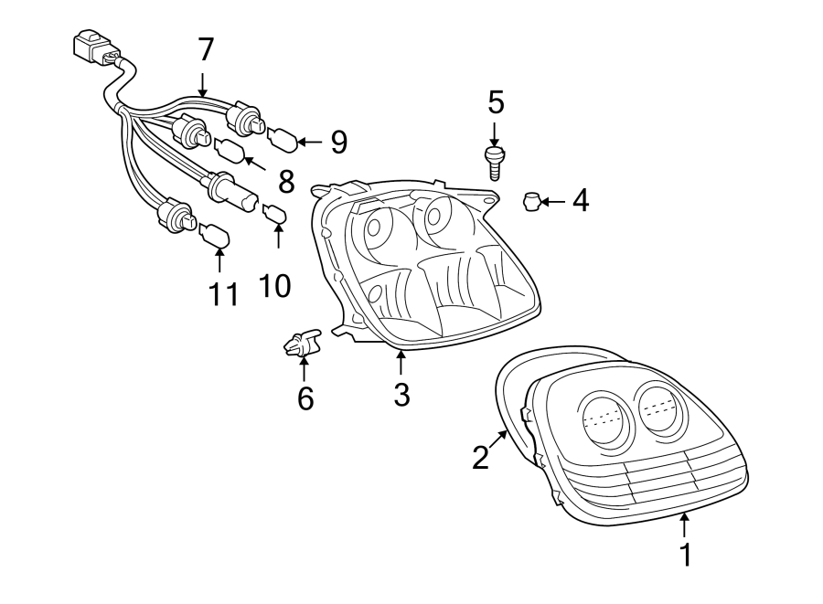 Diagram REAR LAMPS. COMBINATION LAMPS. for your 2001 Toyota 4Runner  SR5 Sport Utility 