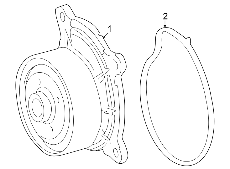 Diagram Water pump. for your 2012 Toyota Tacoma  Base Standard Cab Pickup Fleetside 