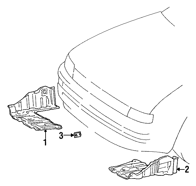 Diagram SPLASH SHIELDS. for your 2012 Toyota Yaris   