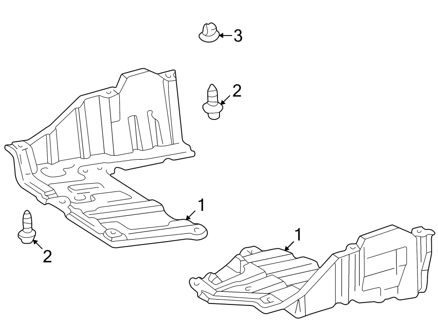 Diagram RADIATOR SUPPORT. SPLASH SHIELDS. for your 2001 Toyota Corolla   