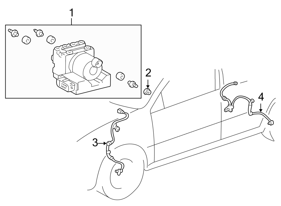 Diagram Electrical. Abs components. for your Toyota Corolla  