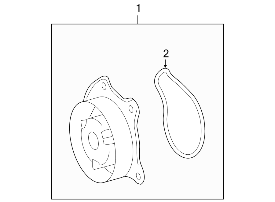 Diagram WATER PUMP. for your 2012 Toyota Tacoma  Base Standard Cab Pickup Fleetside 