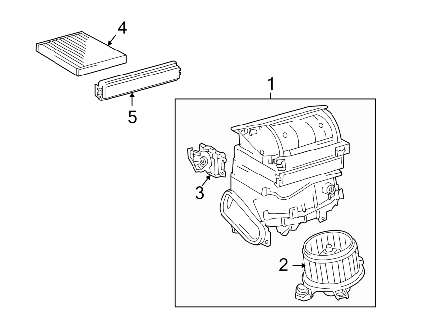 Diagram AIR CONDITIONER & HEATER. BLOWER MOTOR & FAN. for your 2020 Toyota Prius Prime   