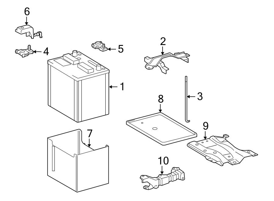 Diagram BATTERY. for your Toyota