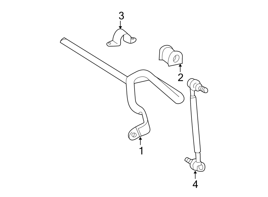 Diagram FRONT SUSPENSION. STABILIZER BAR & COMPONENTS. for your 2014 Toyota Prius v  Five Wagon 