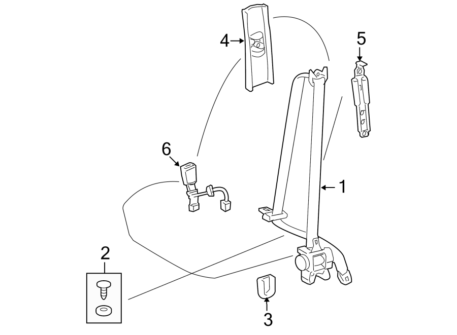 Diagram RESTRAINT SYSTEMS. FRONT SEAT BELTS. for your Toyota Corolla  