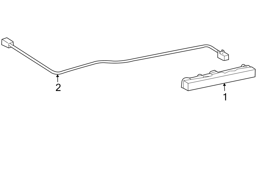 Full size assembly image of REAR LAMPS. HIGH MOUNTED STOP LAMP. (1/1)