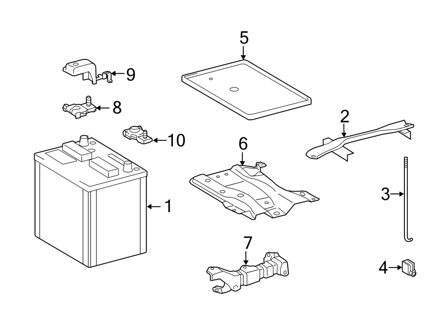 Diagram BATTERY. for your 1998 Toyota Camry  CE Sedan 