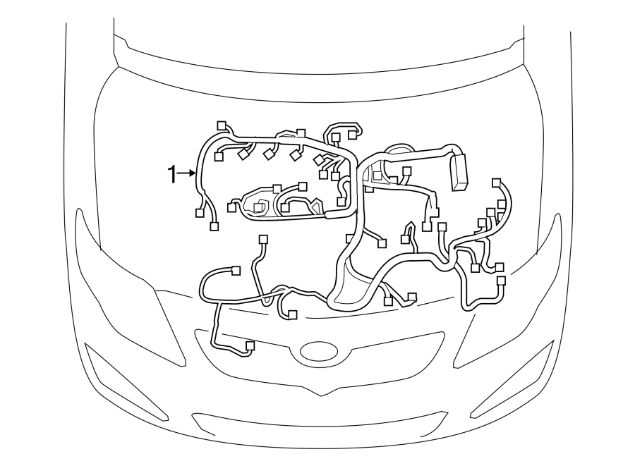 Diagram WIRING HARNESS. for your 2019 Toyota Sienna   