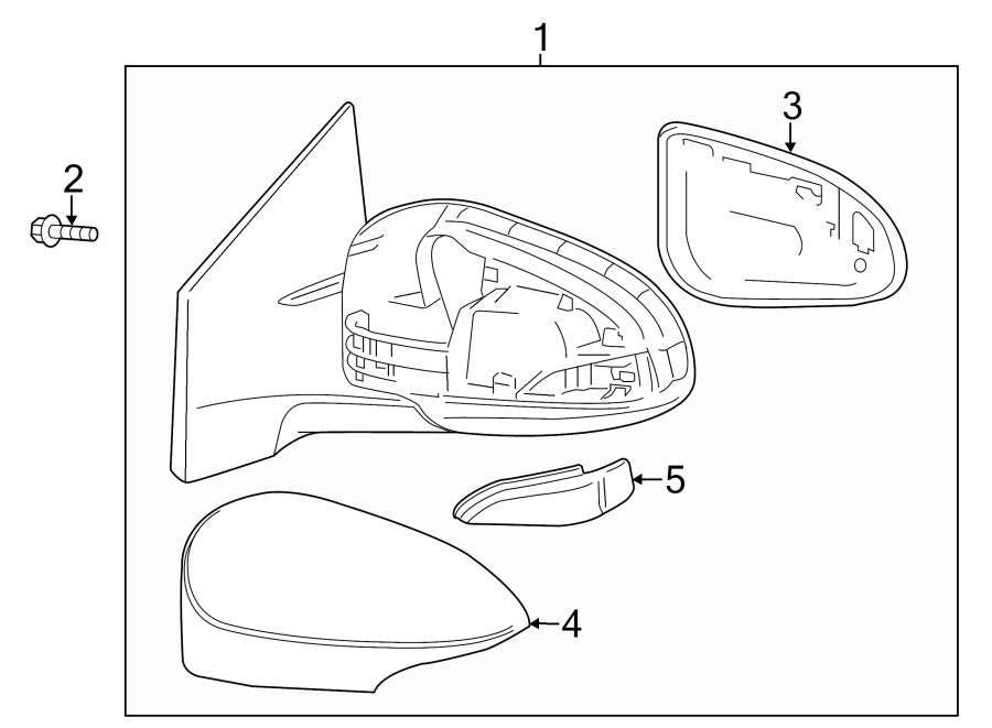 Diagram FRONT DOOR. OUTSIDE MIRRORS. for your 2017 Toyota Avalon   