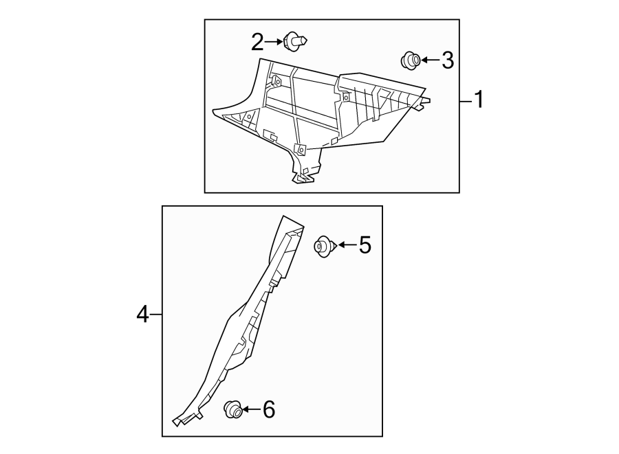 Diagram QUARTER PANEL. INTERIOR TRIM. for your 2014 Toyota Tacoma   