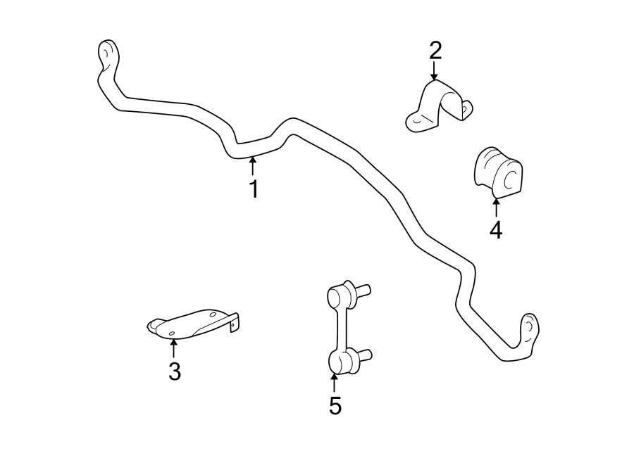 Diagram FRONT SUSPENSION. STABILIZER BAR & COMPONENTS. for your 2005 Toyota Avalon   