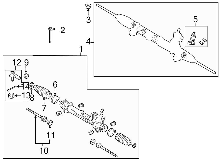 Diagram STEERING GEAR & LINKAGE. for your 2005 Toyota Tundra  Limited Crew Cab Pickup Stepside 