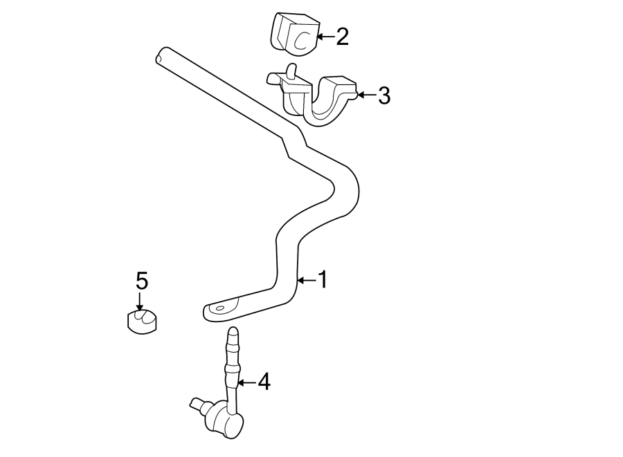 Diagram FRONT SUSPENSION. STABILIZER BAR & COMPONENTS. for your 2013 Toyota Matrix   