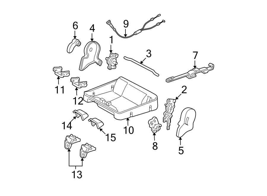 Diagram SEATS & TRACKS. TRACKS & COMPONENTS. for your 2020 Toyota Tundra   