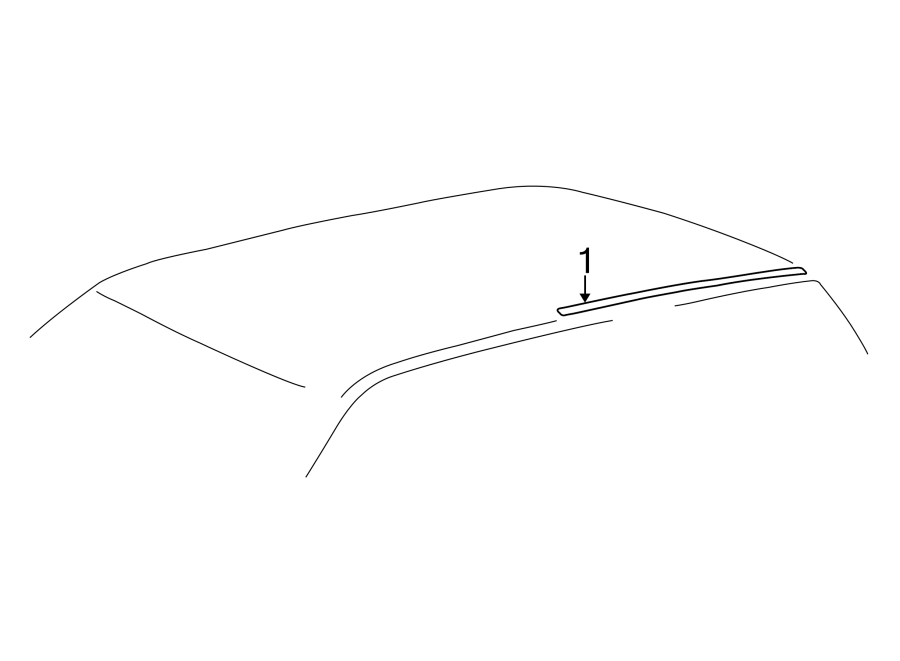 Diagram EXTERIOR TRIM. for your 2010 Toyota Yaris   